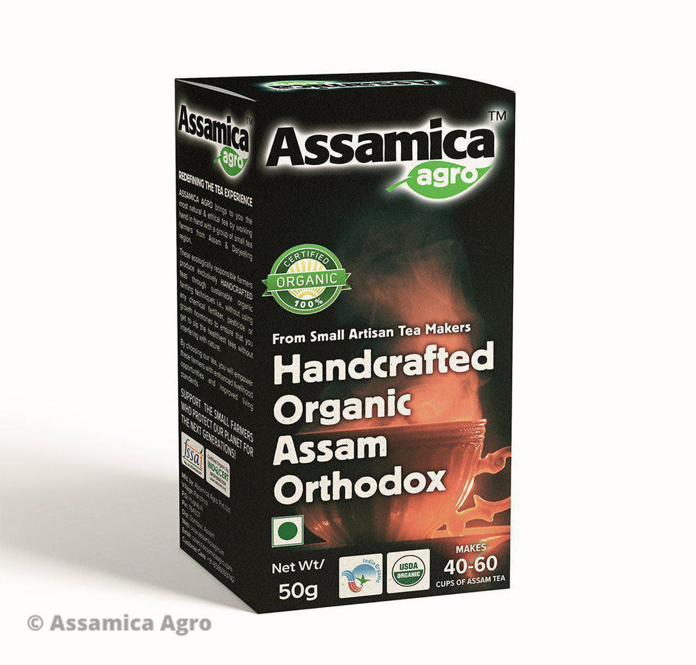 
                  
                    Load image into Gallery viewer, Handcrafted Organic Assam Orthodox Tea - 50g Box
                  
                