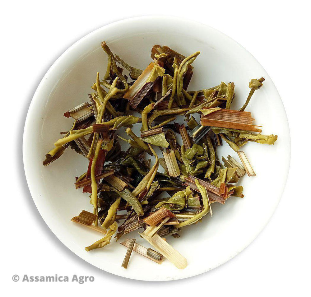 
                  
                    Load image into Gallery viewer, Organic Lemongrass Green Tea: Green Lemongrass Flare - Wet Leaves
                  
                