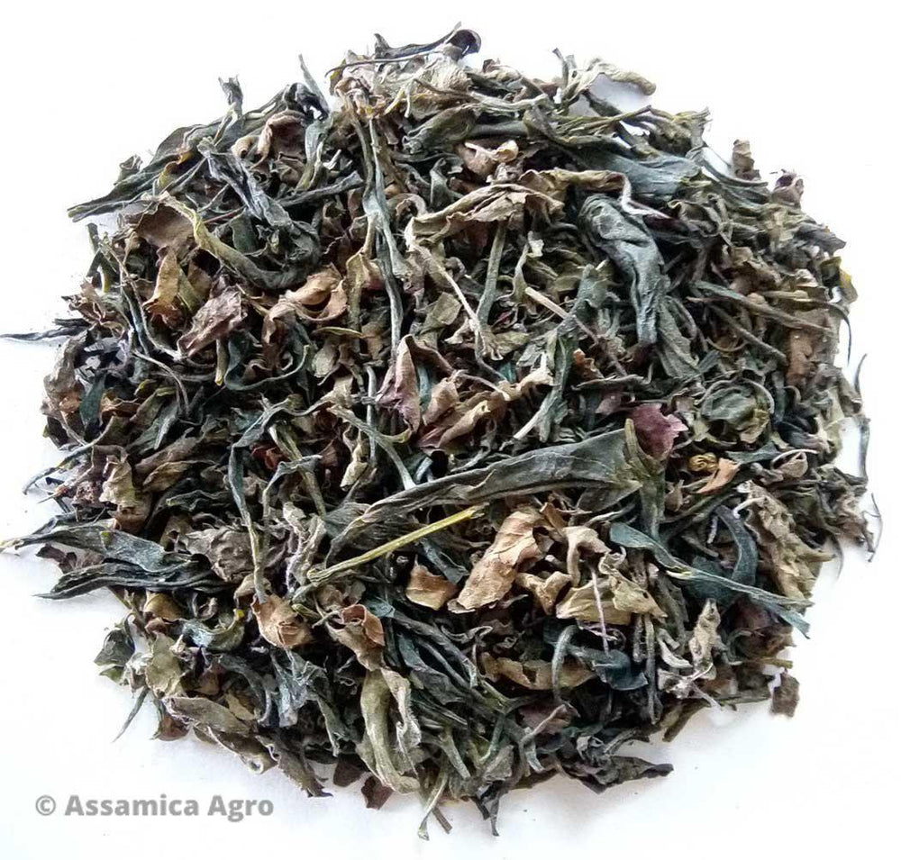 
                  
                    Load image into Gallery viewer, Organic Tulsi Green Tea: Tulsi Green Sensation - Dry Leaves
                  
                